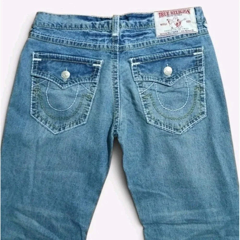 VTG True Religion Billy Super T Bootcut Flap Jeans Size 40 Deadstock USA, $319